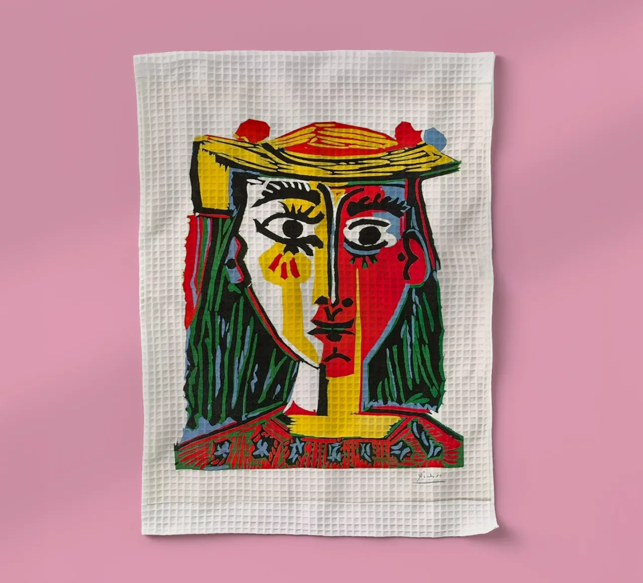 Portrait d'une femme au chapeau de Pablo Picasso torchon de Classic Art Prints