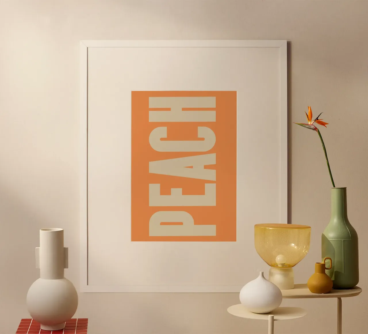 Grafica moderna ispirata alla pesca con caratteri a blocchi rétro carta hahnemühle da pdigitalprints