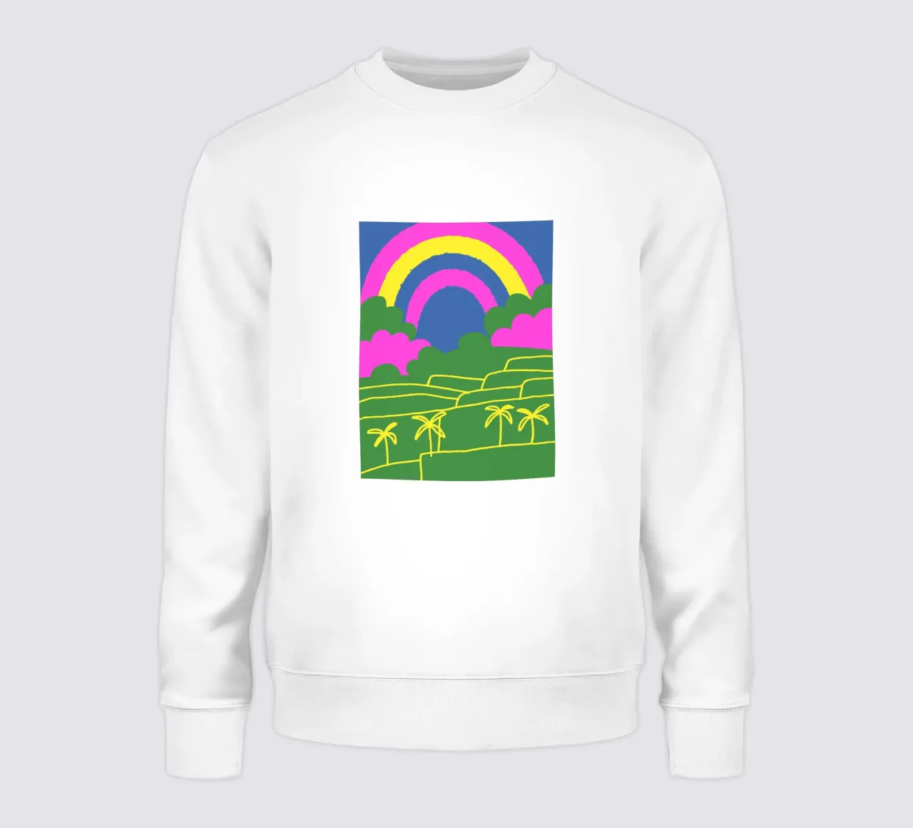 Vue de l'arc-en-ciel sweat de TRENDY POSTER SHOP