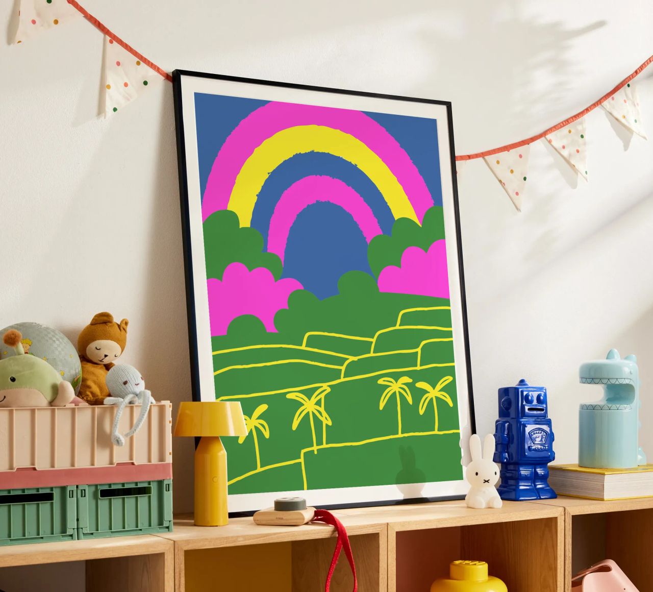 Vue de l'arc-en-ciel poster de UNIQUE SHOP