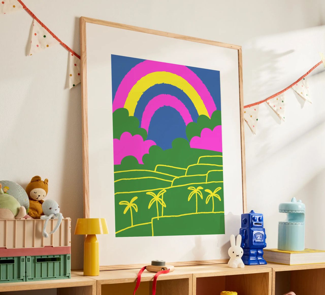 Vue de l'arc-en-ciel poster de UNIQUE SHOP
