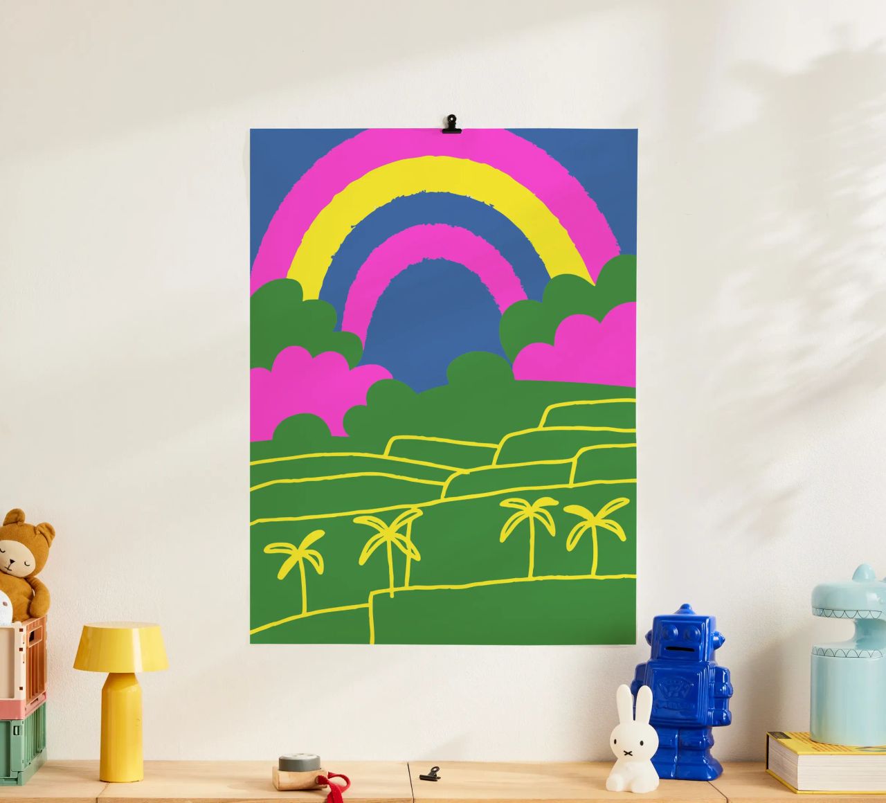 Vue de l'arc-en-ciel poster de UNIQUE SHOP