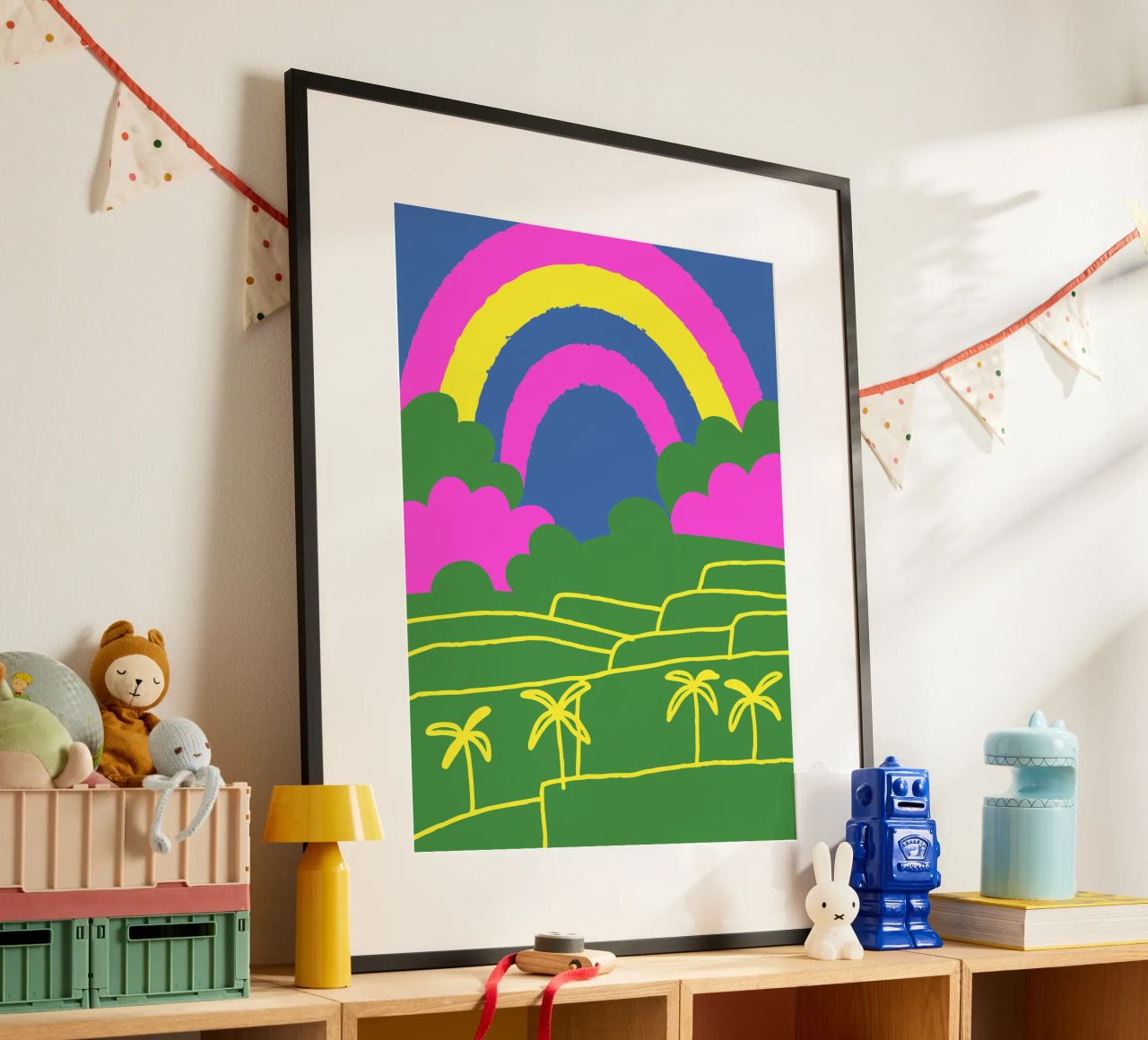 Vue de l'arc-en-ciel poster de UNIQUE SHOP