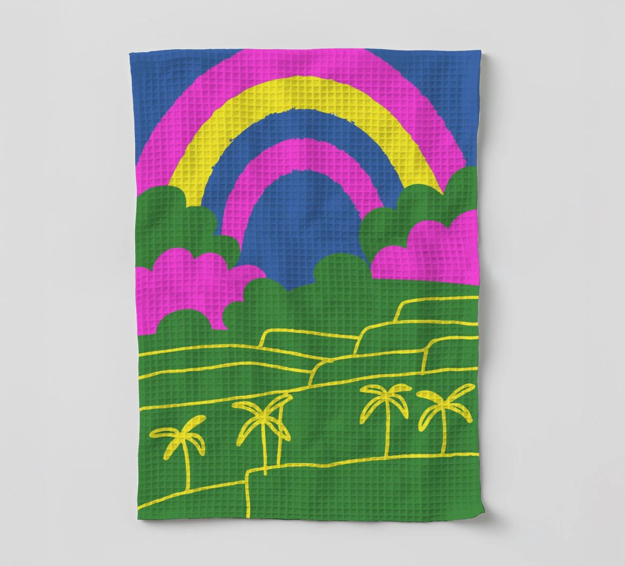 Vue de l'arc-en-ciel torchon de UNIQUE SHOP
