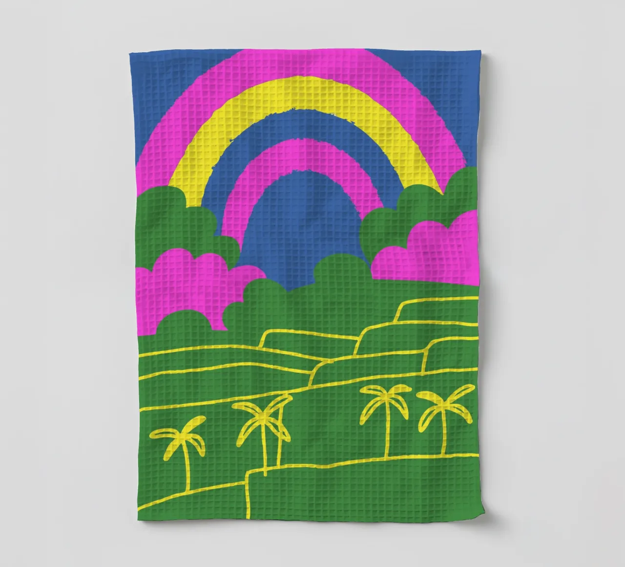 Vue de l'arc-en-ciel torchon de TRENDY POSTER SHOP