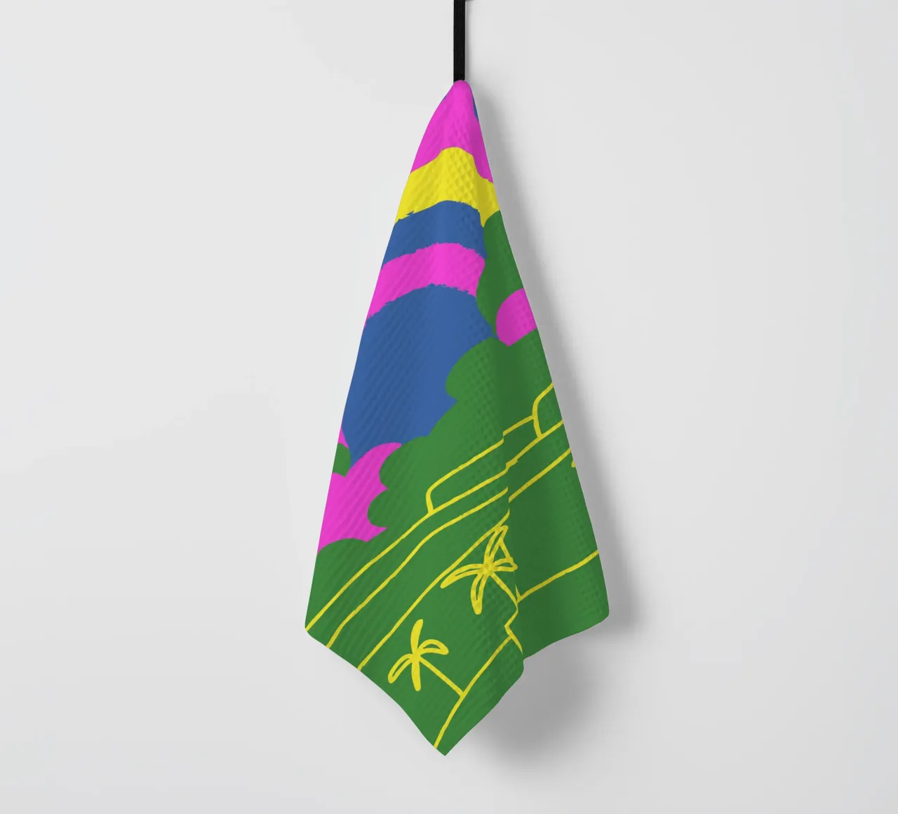 Vue de l'arc-en-ciel torchon de TRENDY POSTER SHOP