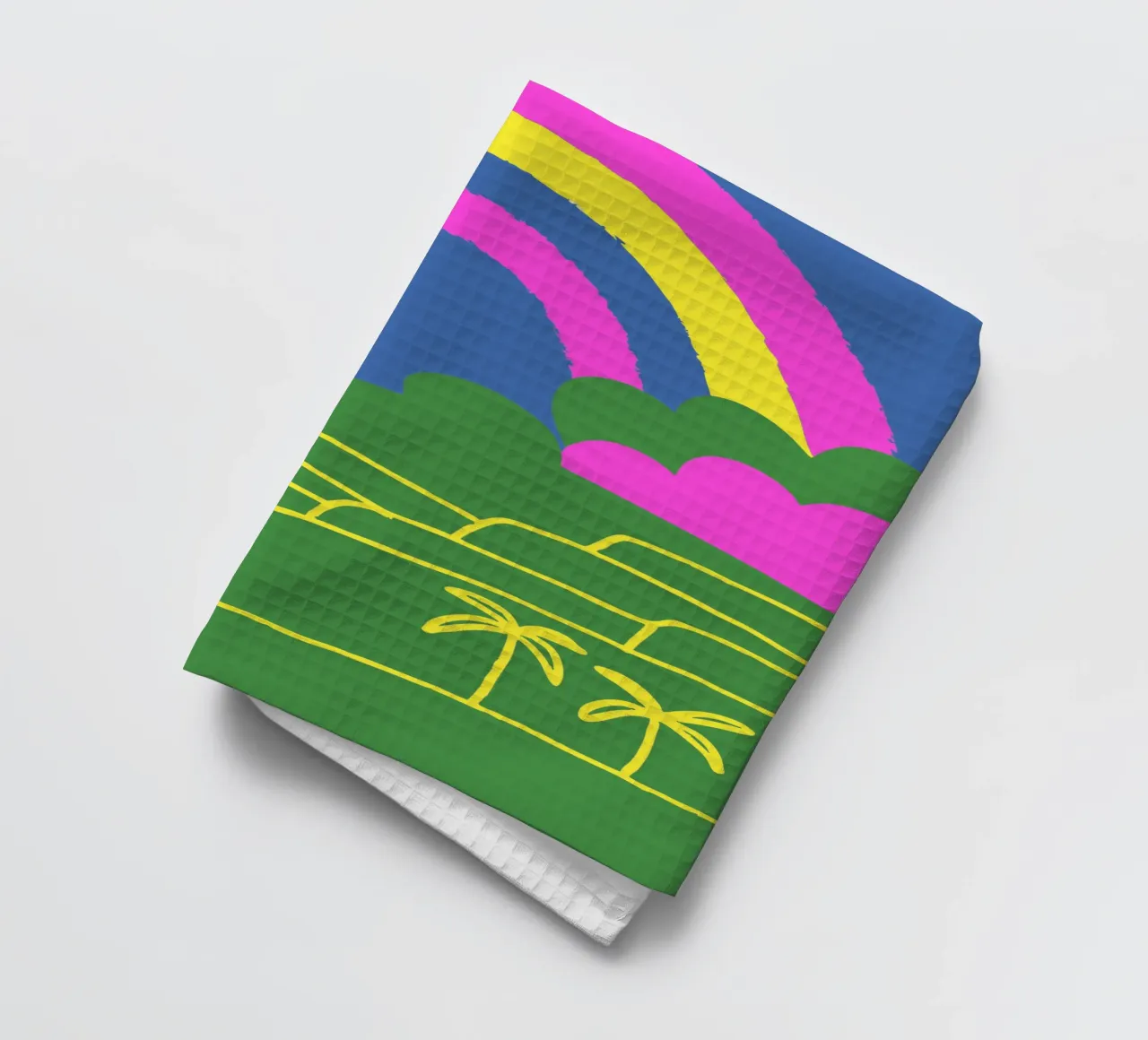 Vue de l'arc-en-ciel torchon de TRENDY POSTER SHOP