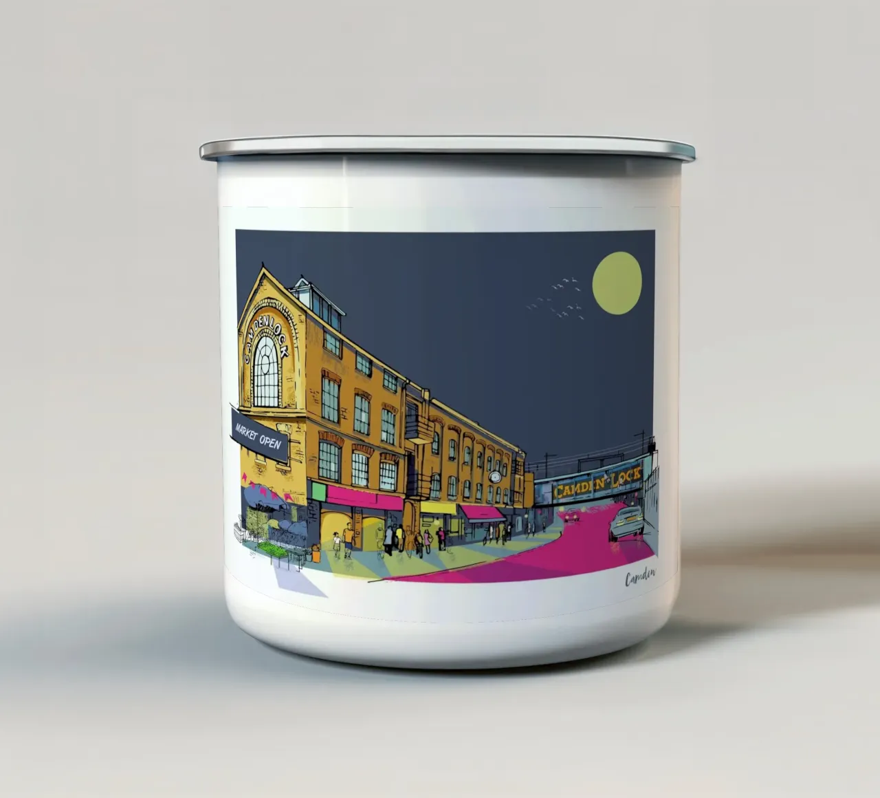 London Camden tazza in smalto da Rocket68