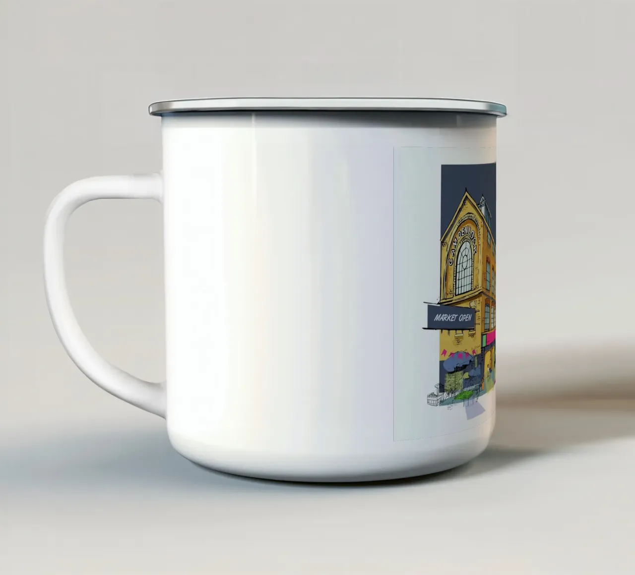 London Camden tazza in smalto da Rocket68