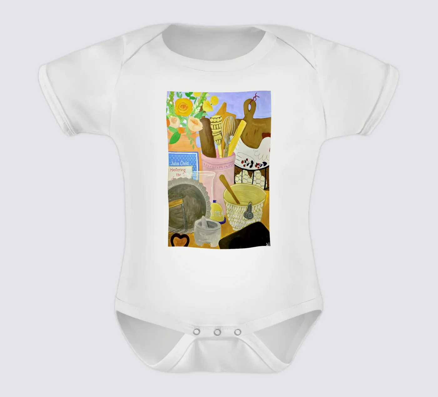 Baking Clutter babyrompertje korte mouwen van Paloma Kua