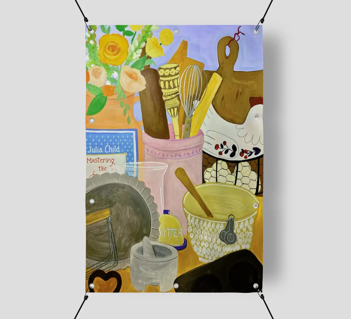 Baking Clutter bâche pvc de Paloma Kua