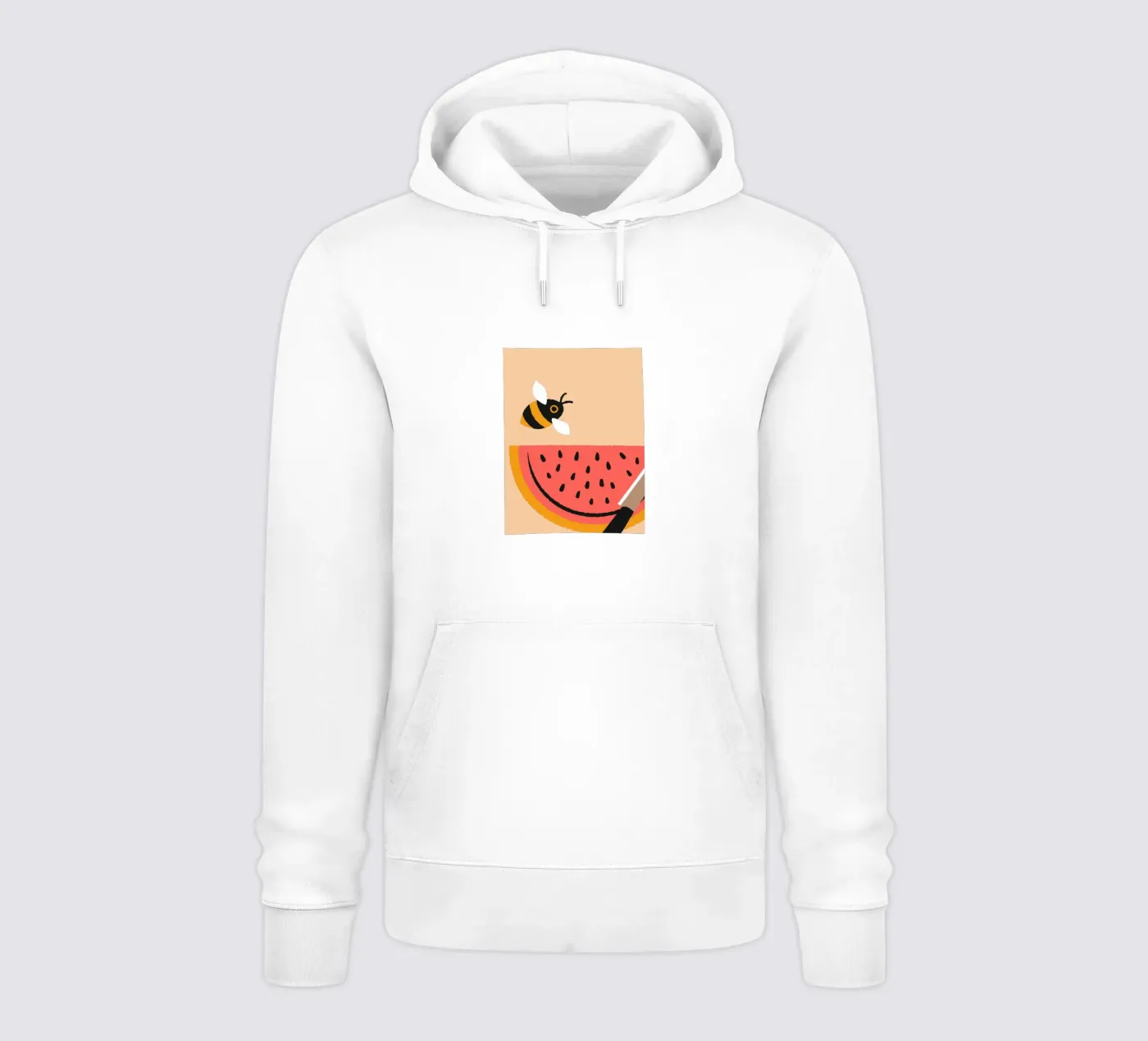 Watermelon and Bees felpa con cappuccio da TRENDY POSTER SHOP