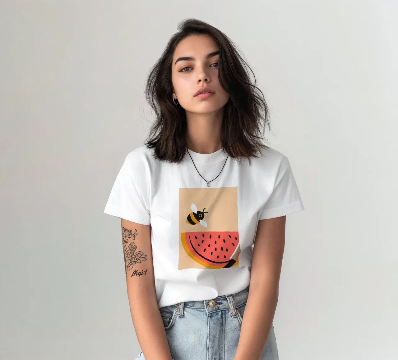 Anguria e api t-shirt da TRENDY POSTER SHOP