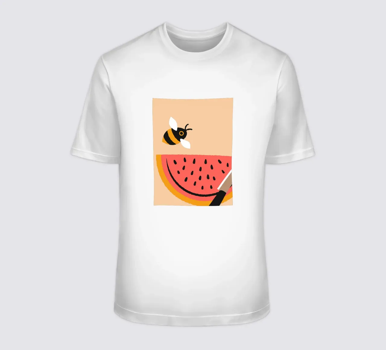 Anguria e api t-shirt da TRENDY POSTER SHOP