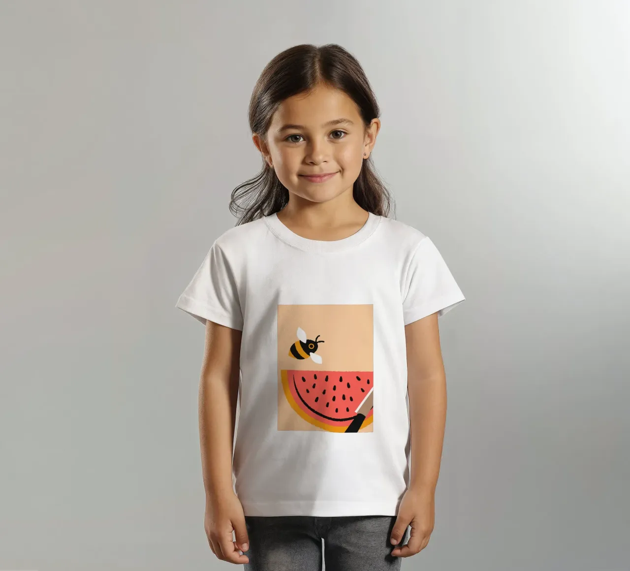 Anguria e api t-shirt bambini da TRENDY POSTER SHOP
