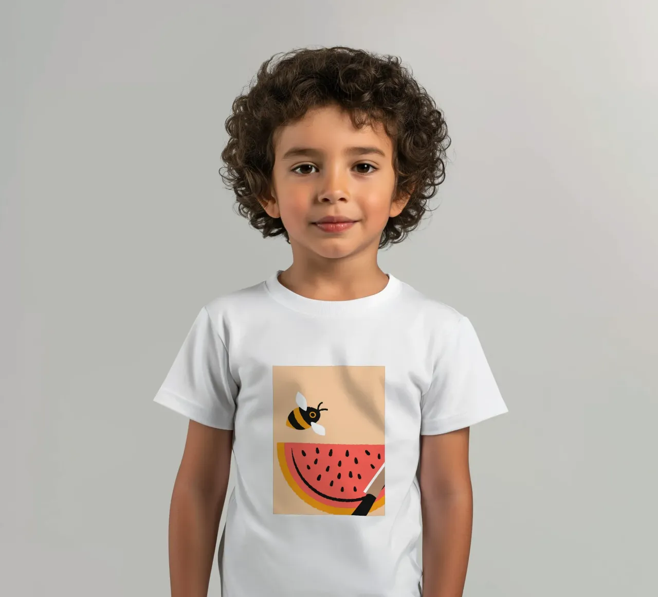 Anguria e api t-shirt bambini da TRENDY POSTER SHOP