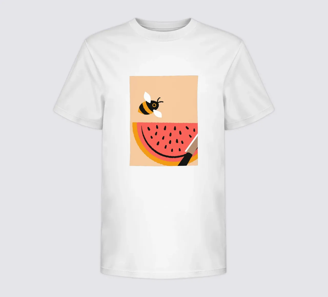 Anguria e api t-shirt bambini da TRENDY POSTER SHOP