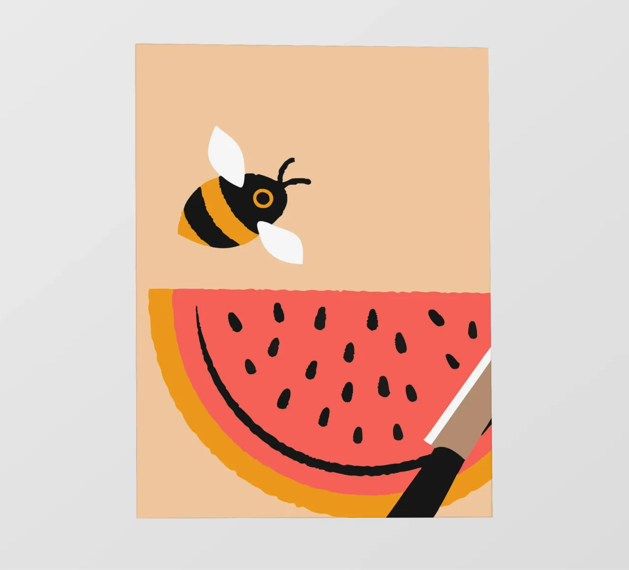 Anguria e api pellicola backlit da TRENDY POSTER SHOP