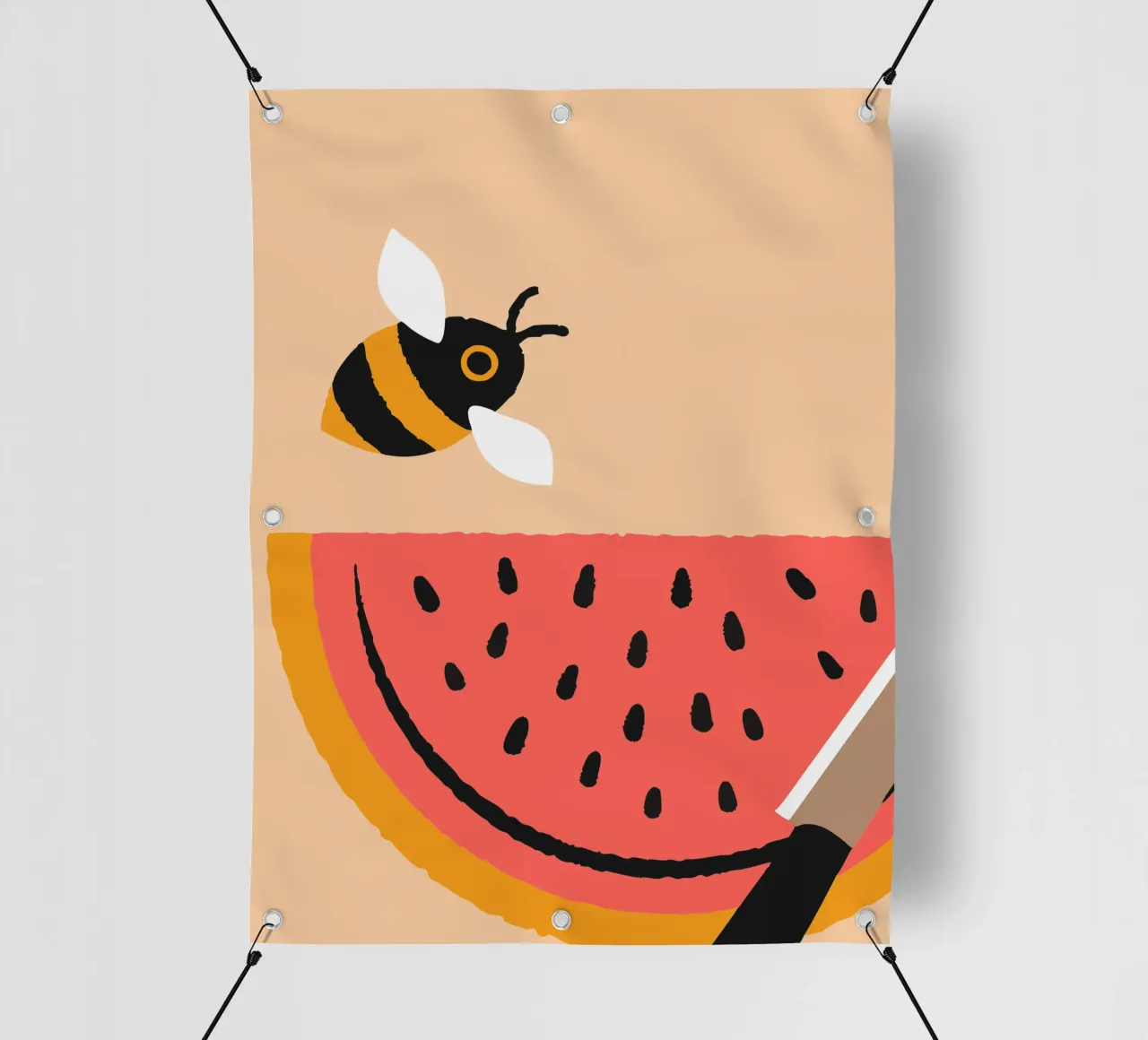 Anguria e api telo in pvc da TRENDY POSTER SHOP