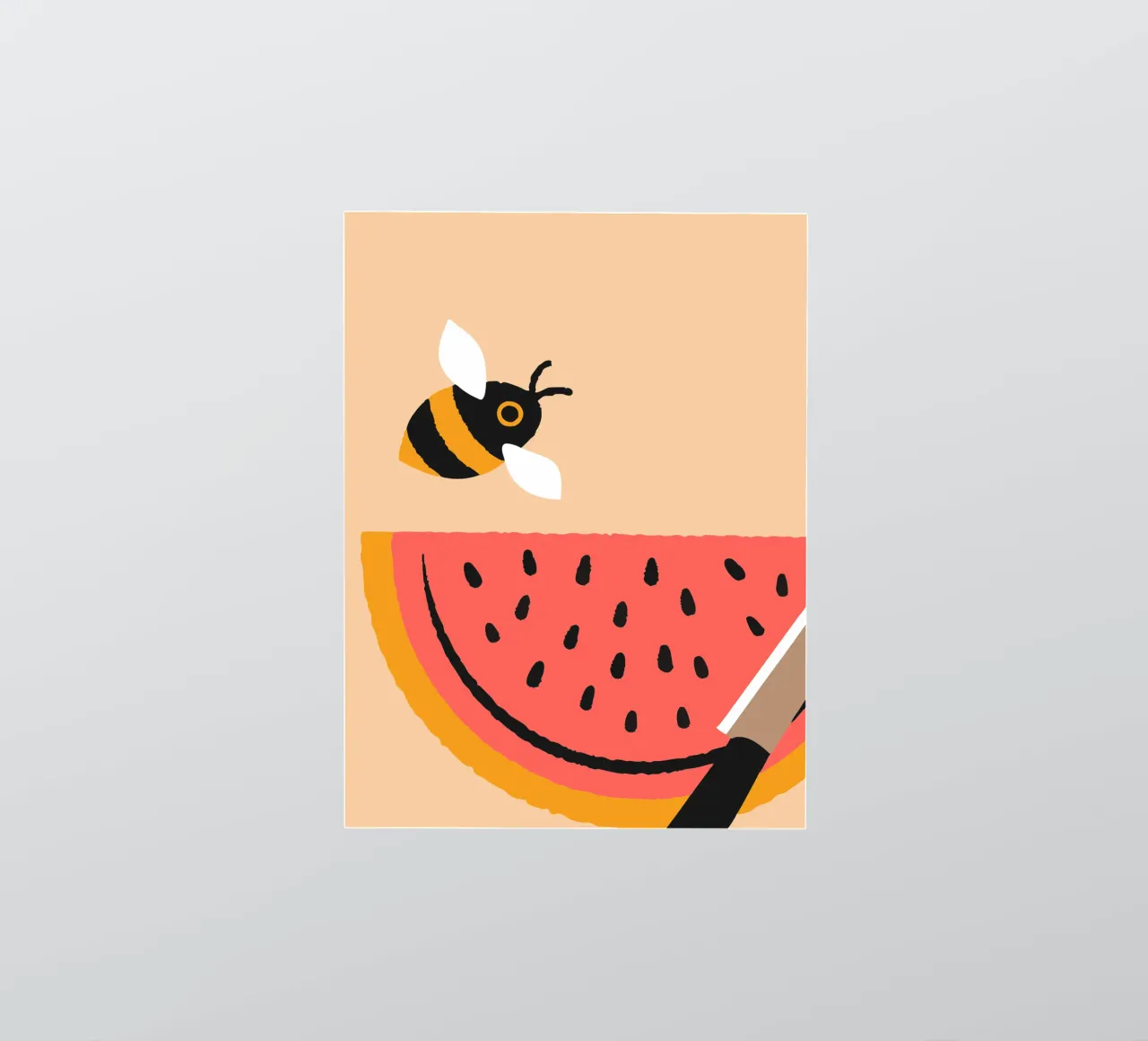 Anguria e api adesivo da TRENDY POSTER SHOP