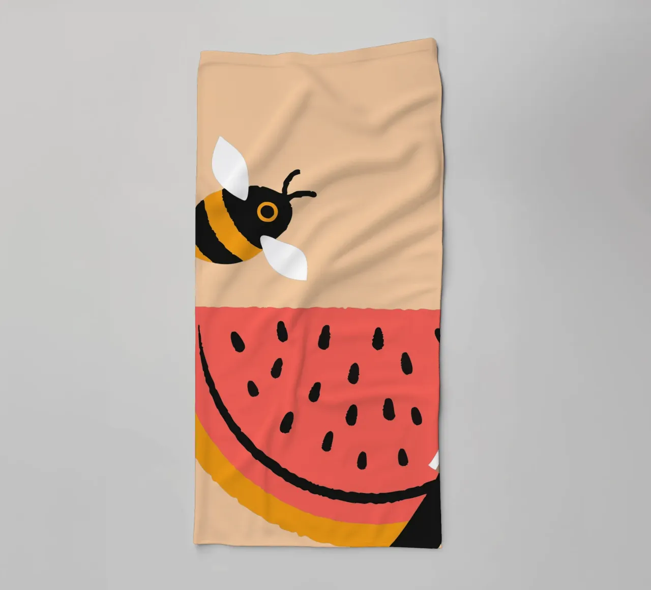 Anguria e api asciugamano da bagno da TRENDY POSTER SHOP