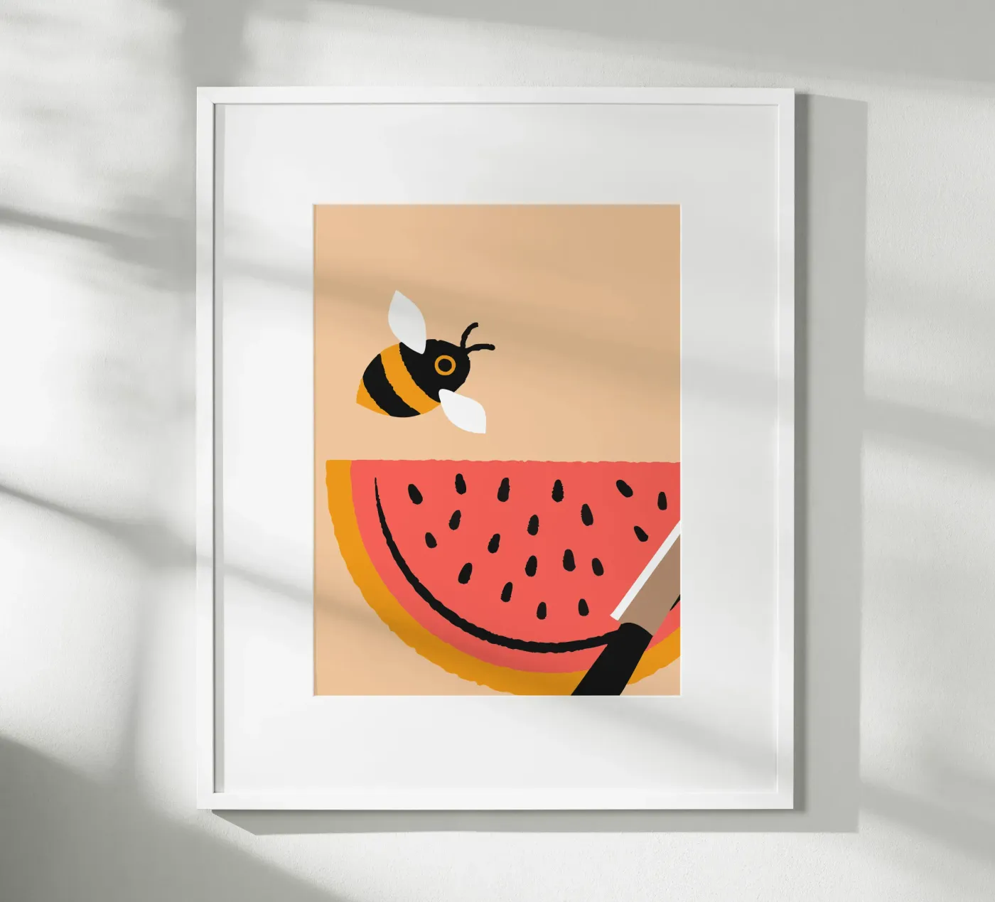 La pastèque et les abeilles poster de TRENDY POSTER SHOP
