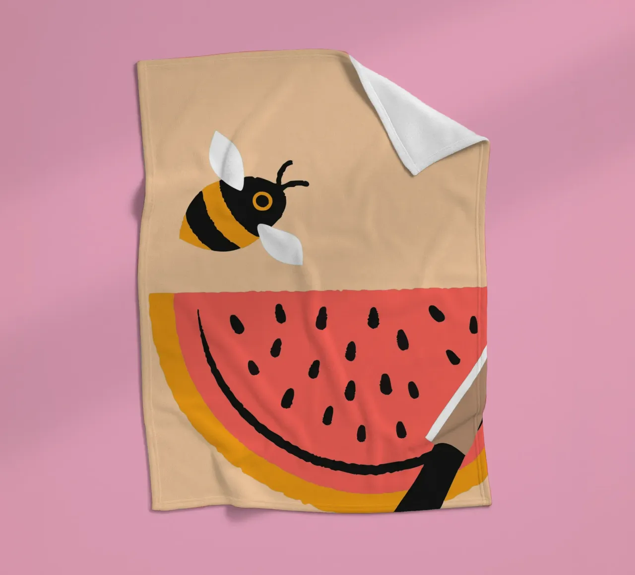 Anguria e api coperta in pile da TRENDY POSTER SHOP