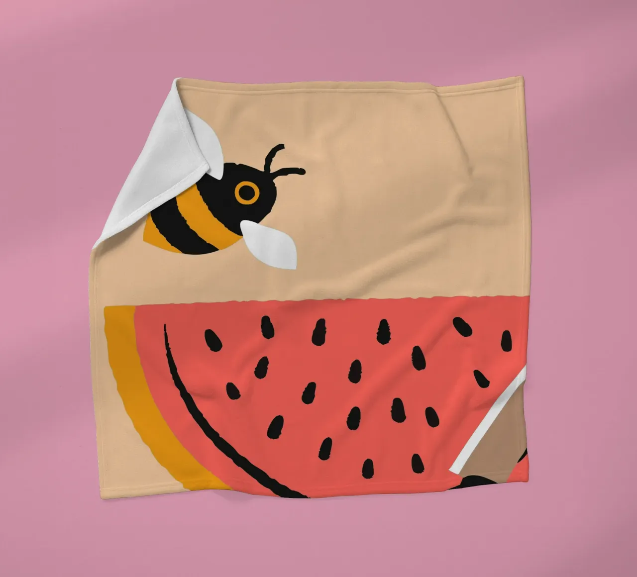 Anguria e api coperta in pile da TRENDY POSTER SHOP