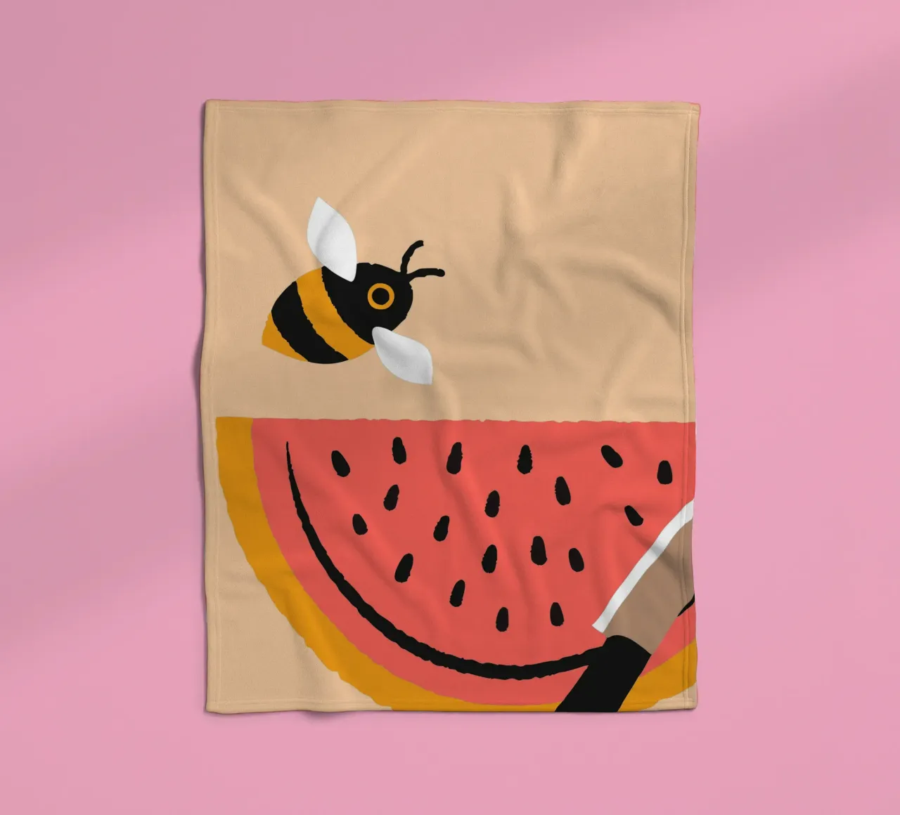 Anguria e api coperta in pile da TRENDY POSTER SHOP