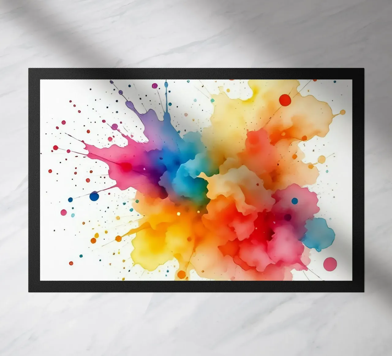 Colour blob_styleA_3 doormat by Farb- und Blütenzauber by LK