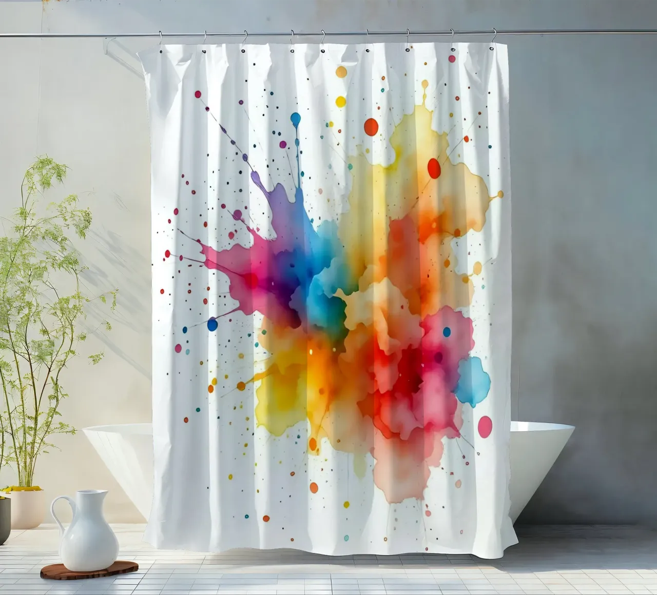 Colore blob_styleA_3 tenda da doccia da Farb- und Blütenzauber by LK