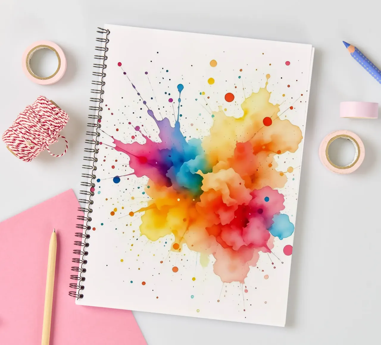 Colour blob_styleA_3 spiral notebook by Farb- und Blütenzauber by LK