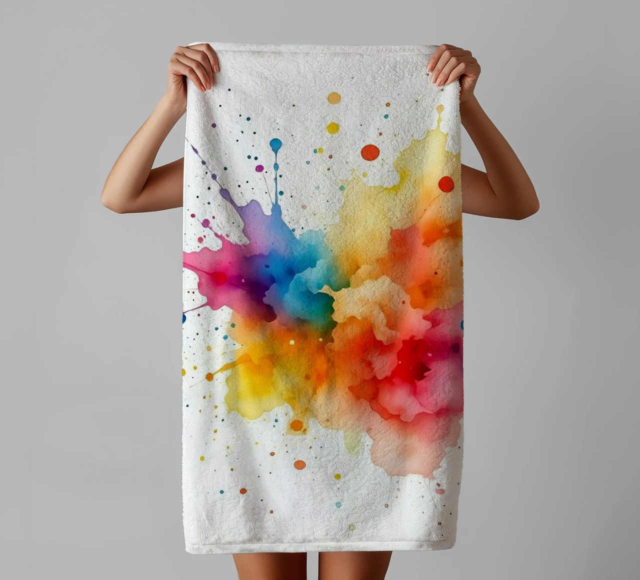 Colore blob_styleA_3 asciugamano da bagno da Farb- und Blütenzauber by LK
