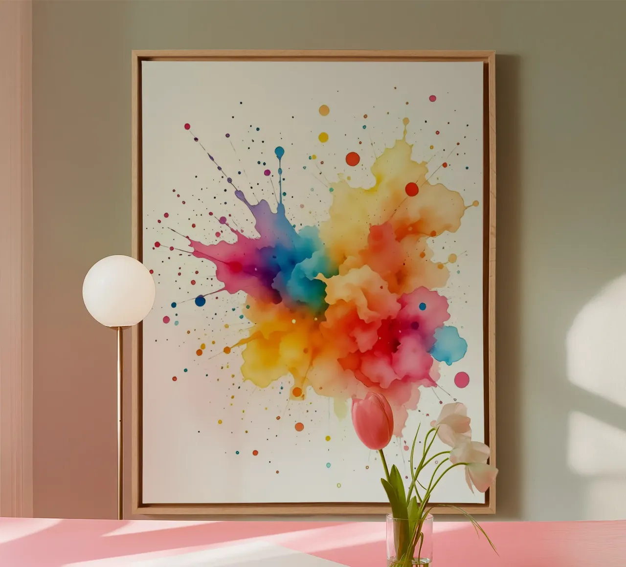 Kleur blob_styleA_3 canvas van Farb- und Blütenzauber by LK