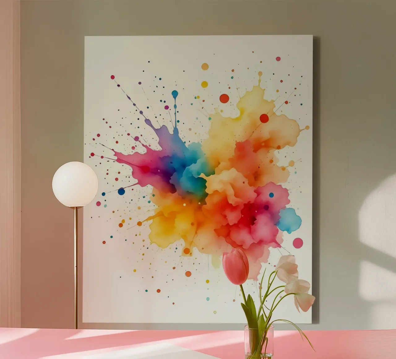 Kleur blob_styleA_3 canvas van Farb- und Blütenzauber by LK