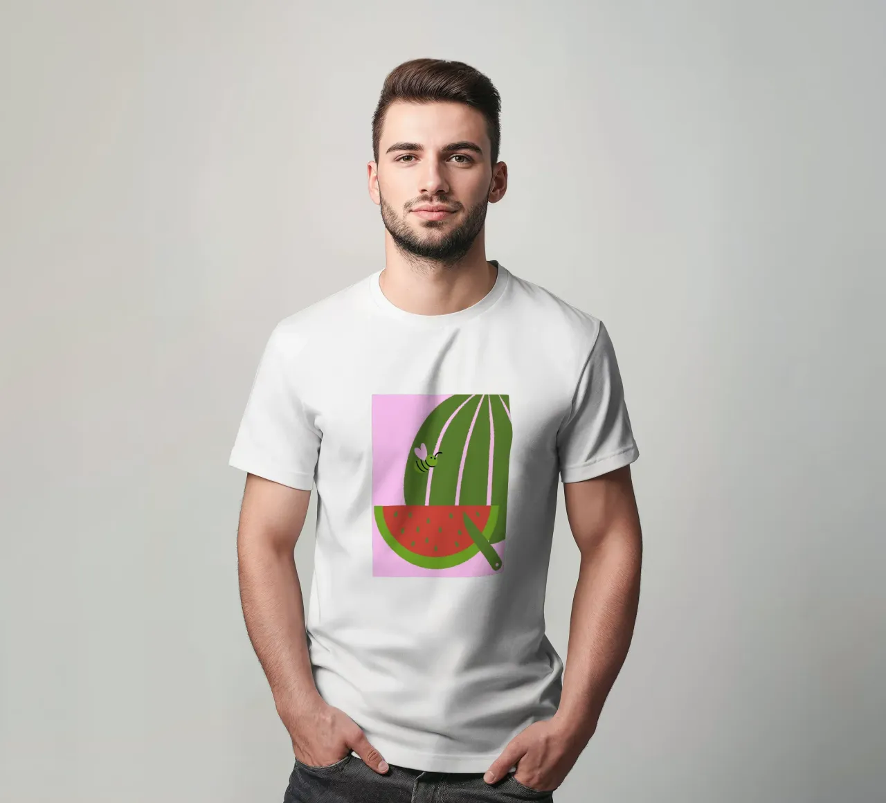 Anguria e api t-shirt da TRENDY POSTER SHOP