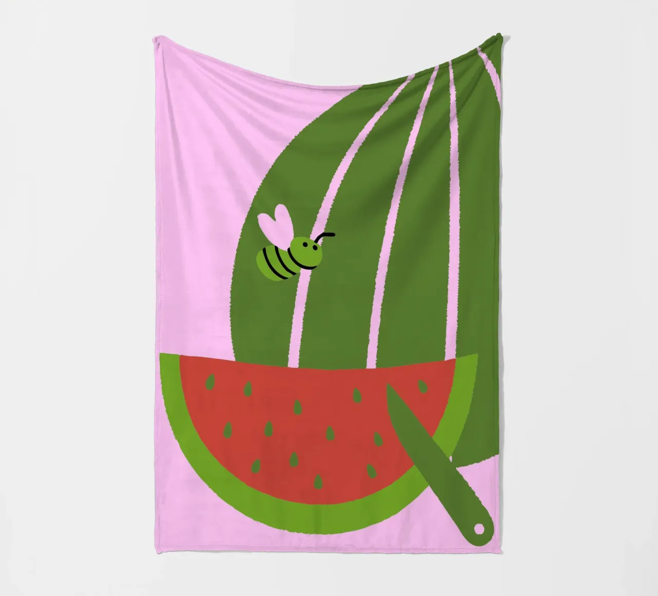 Anguria e api coperta in pile da TRENDY POSTER SHOP