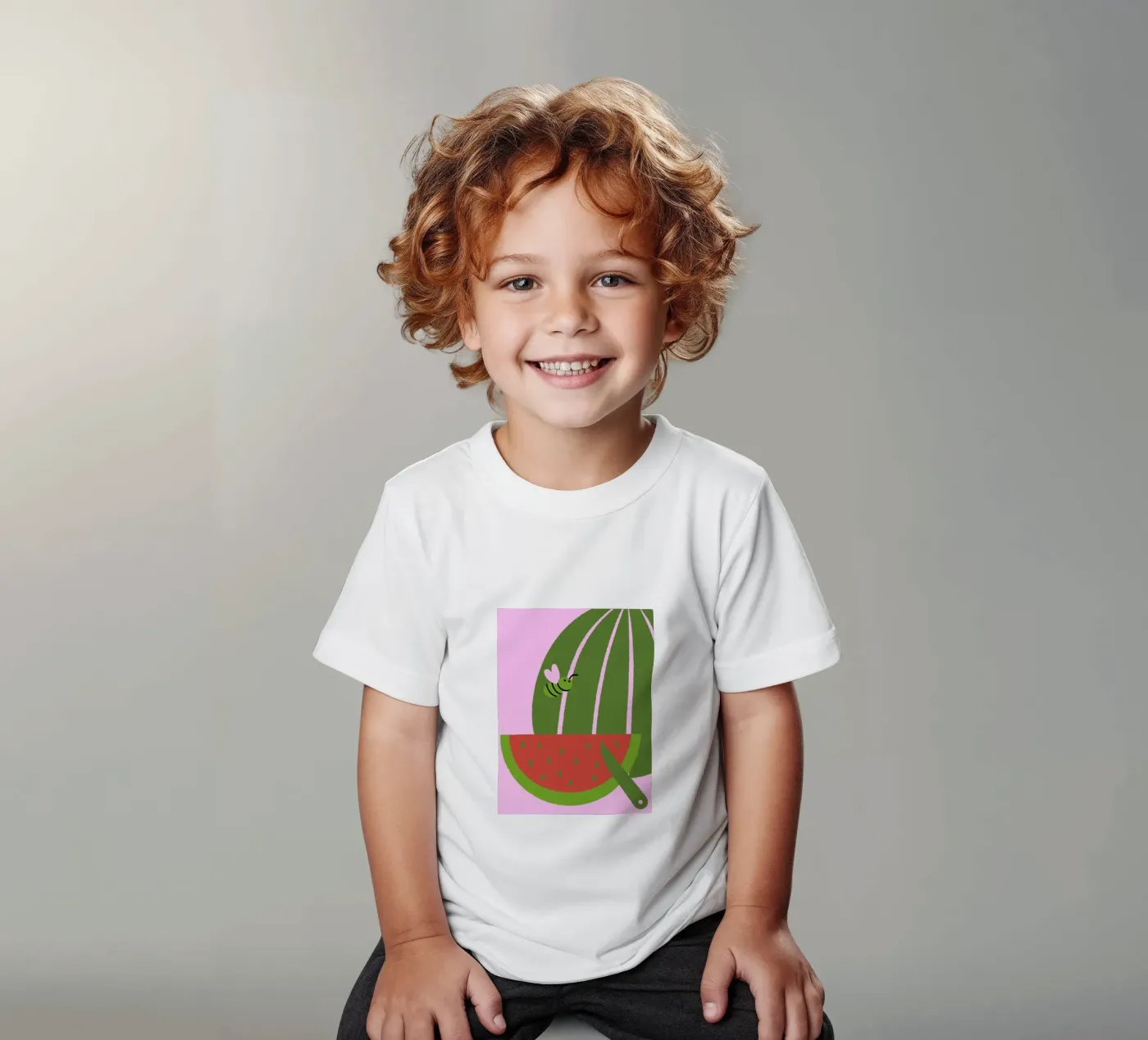Watermelon and Bees t-shirt enfant de TRENDY POSTER SHOP