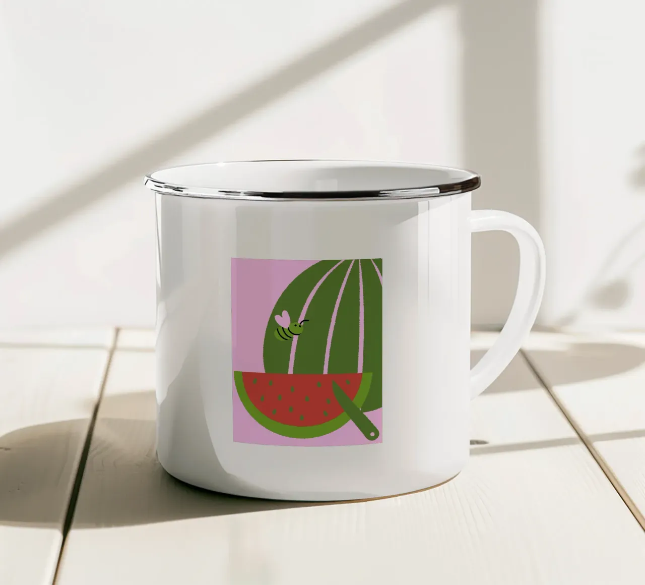 Anguria e api tazza in smalto da TRENDY POSTER SHOP