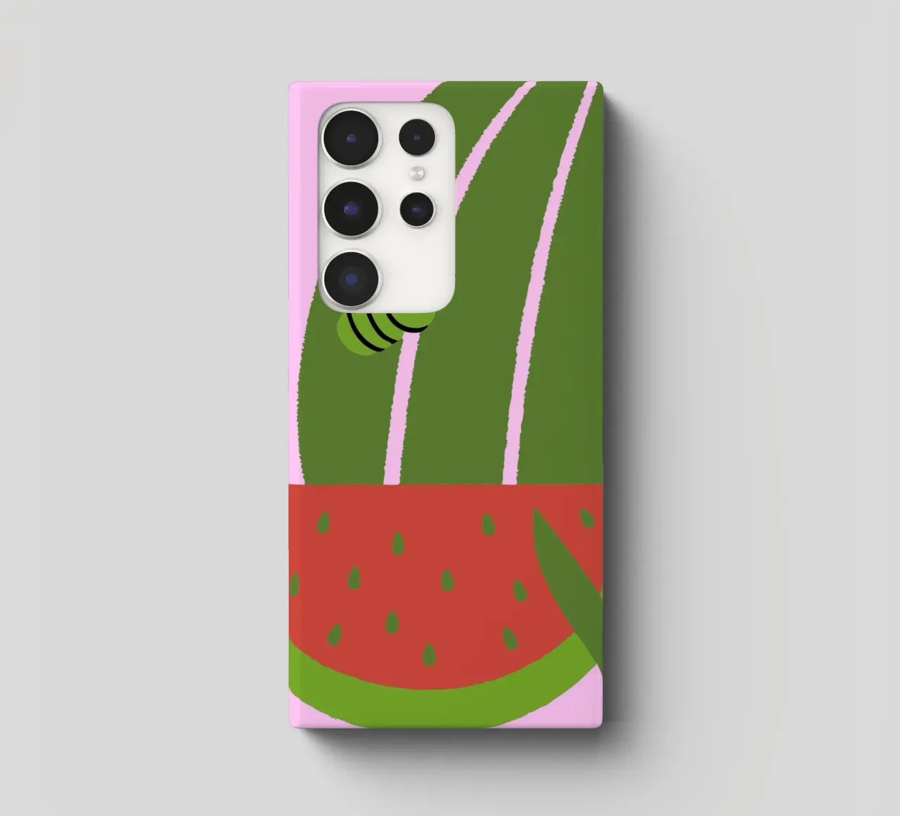 Watermelon and Bees samsung phone case by TRENDY POSTER SHOP