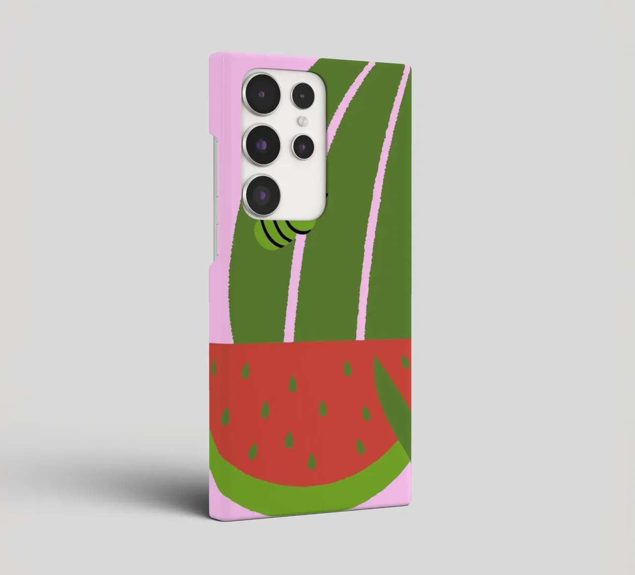 Watermelon and Bees samsung phone case by TRENDY POSTER SHOP