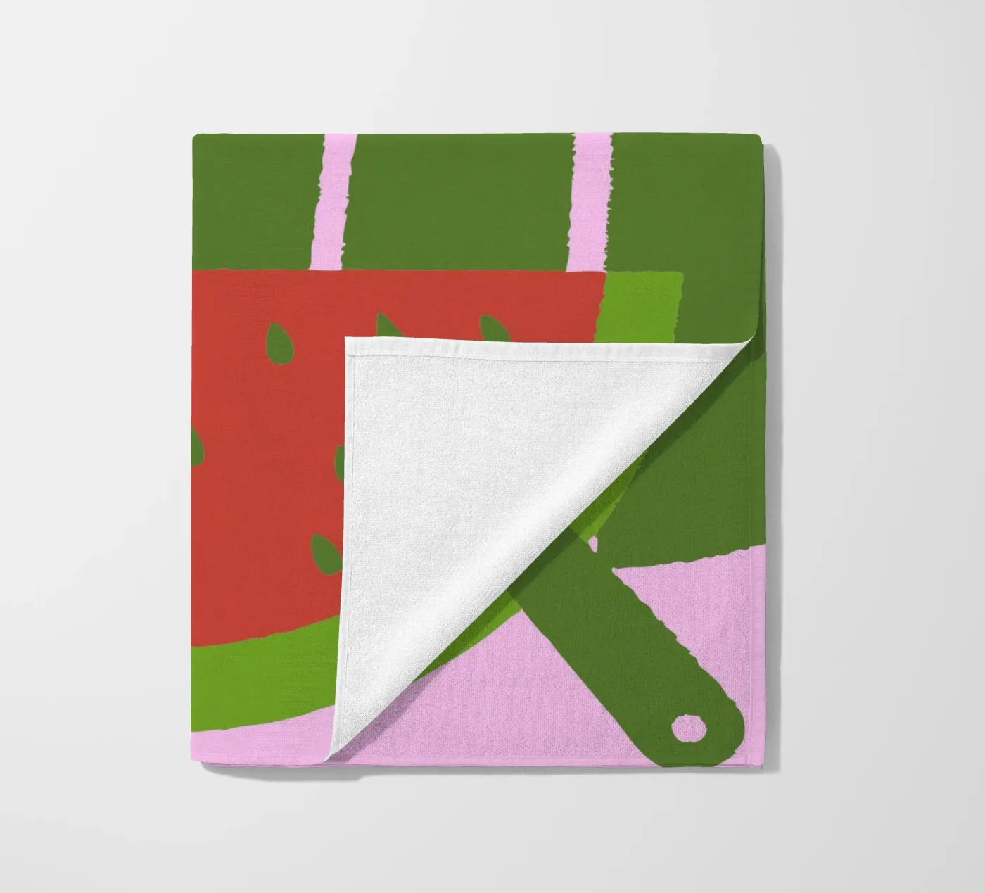 Watermelon and Bees beach towel by TRENDY POSTER SHOP