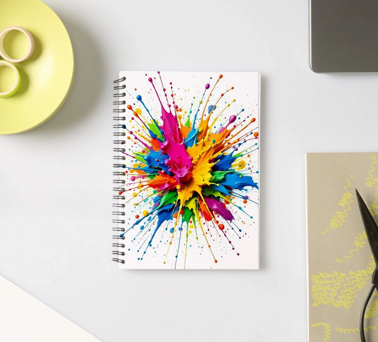 Colour blob_StyleB_1 spiral notebook by Farb- und Blütenzauber by LK