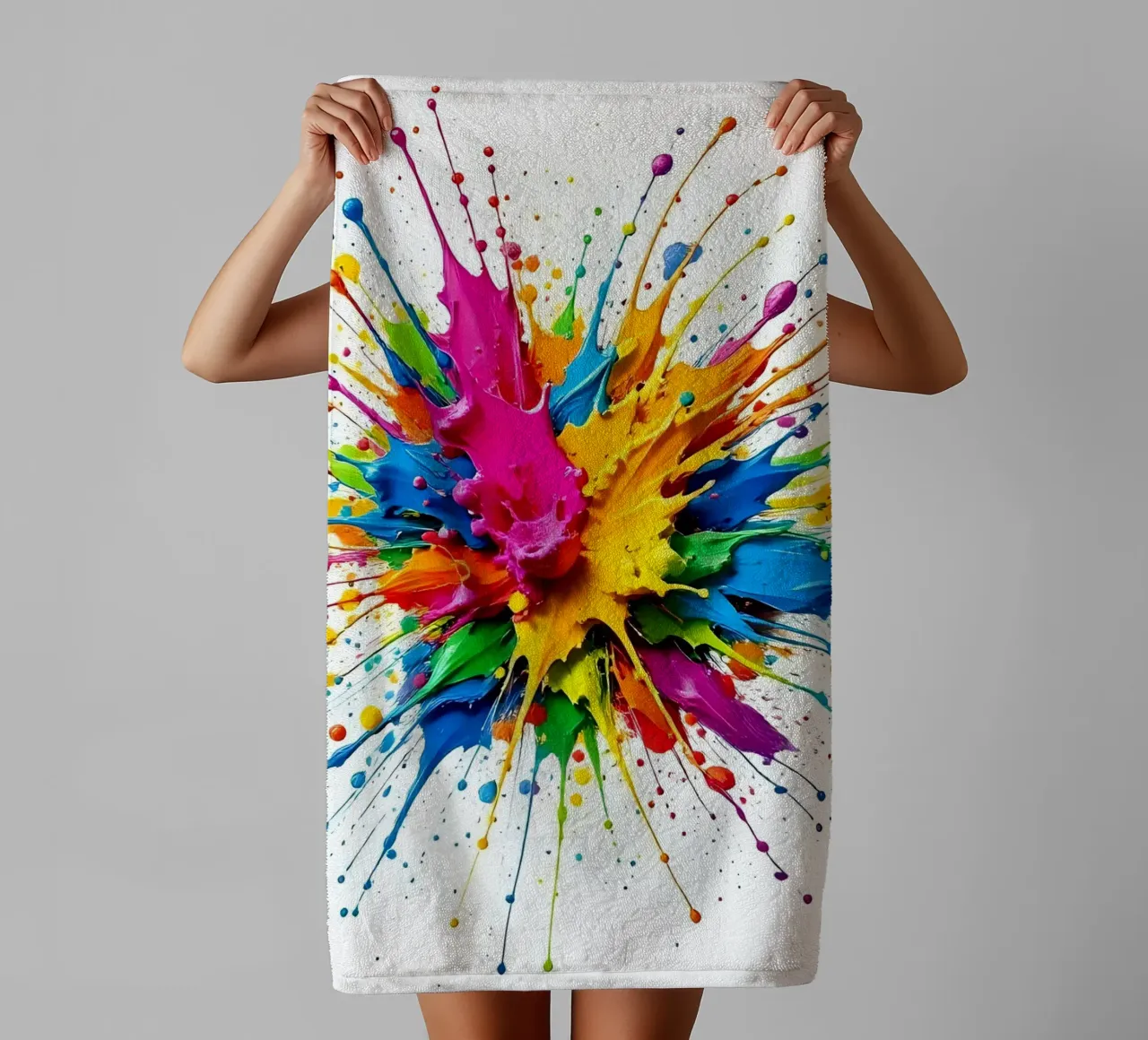 Tache de couleur_StilB_1 serviette de bain de Farb- und Blütenzauber by LK