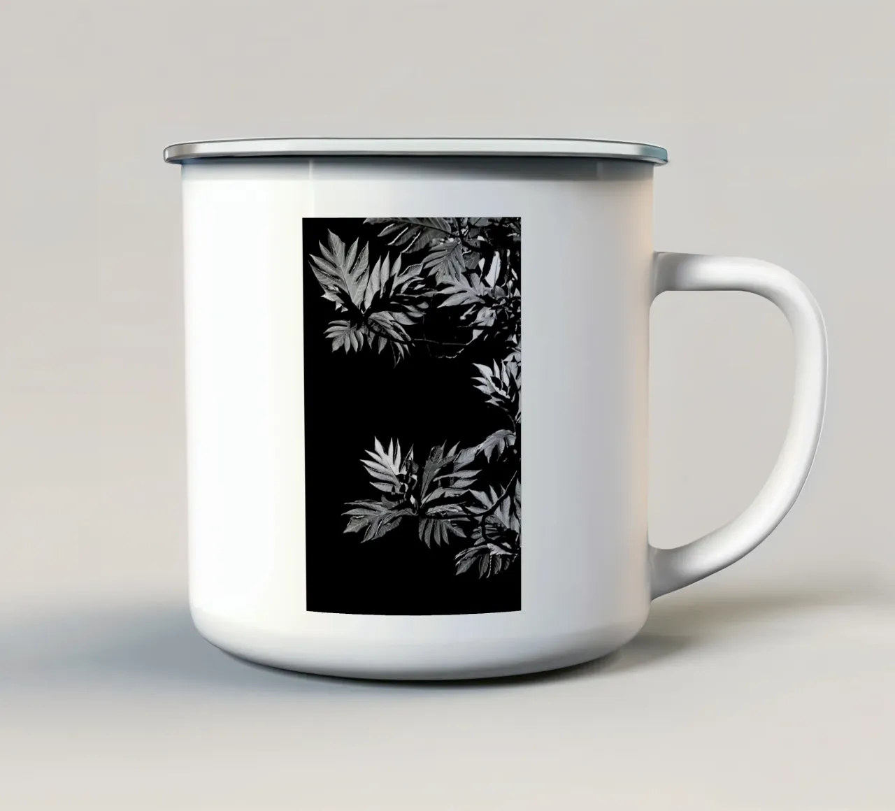Wata taza de esmalte de Shot By Clint
