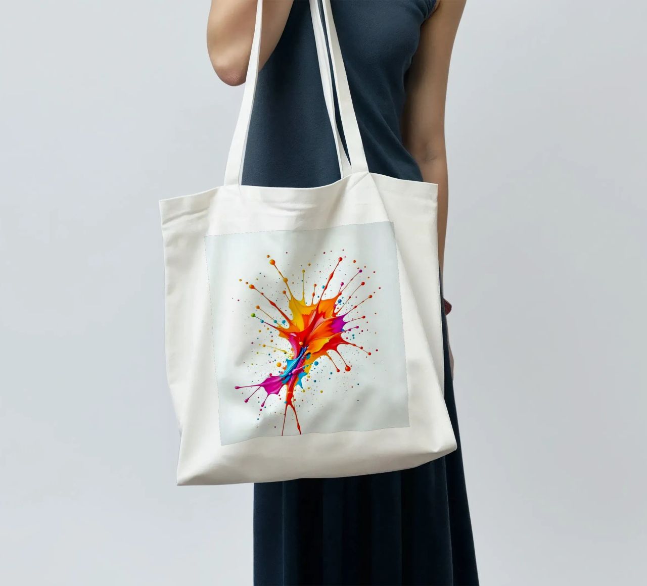 Colore blob_StyleB_2 borsa in juta da Farb- und Blütenzauber by LK