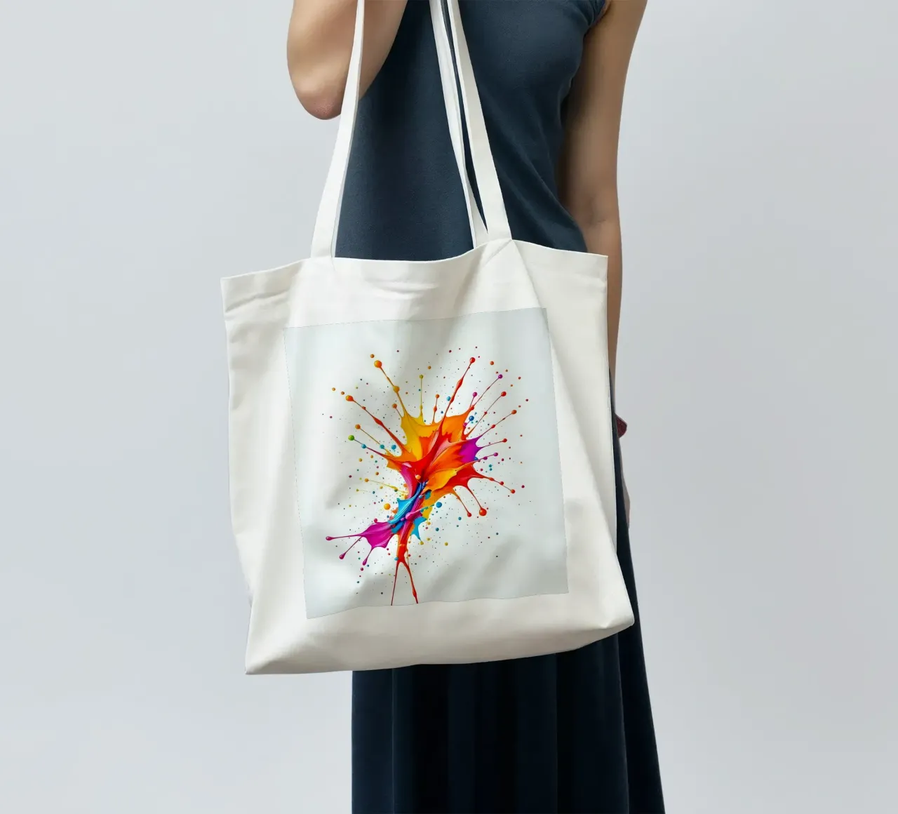 Colore blob_StyleB_2 borsa in juta da Farb- und Blütenzauber by LK
