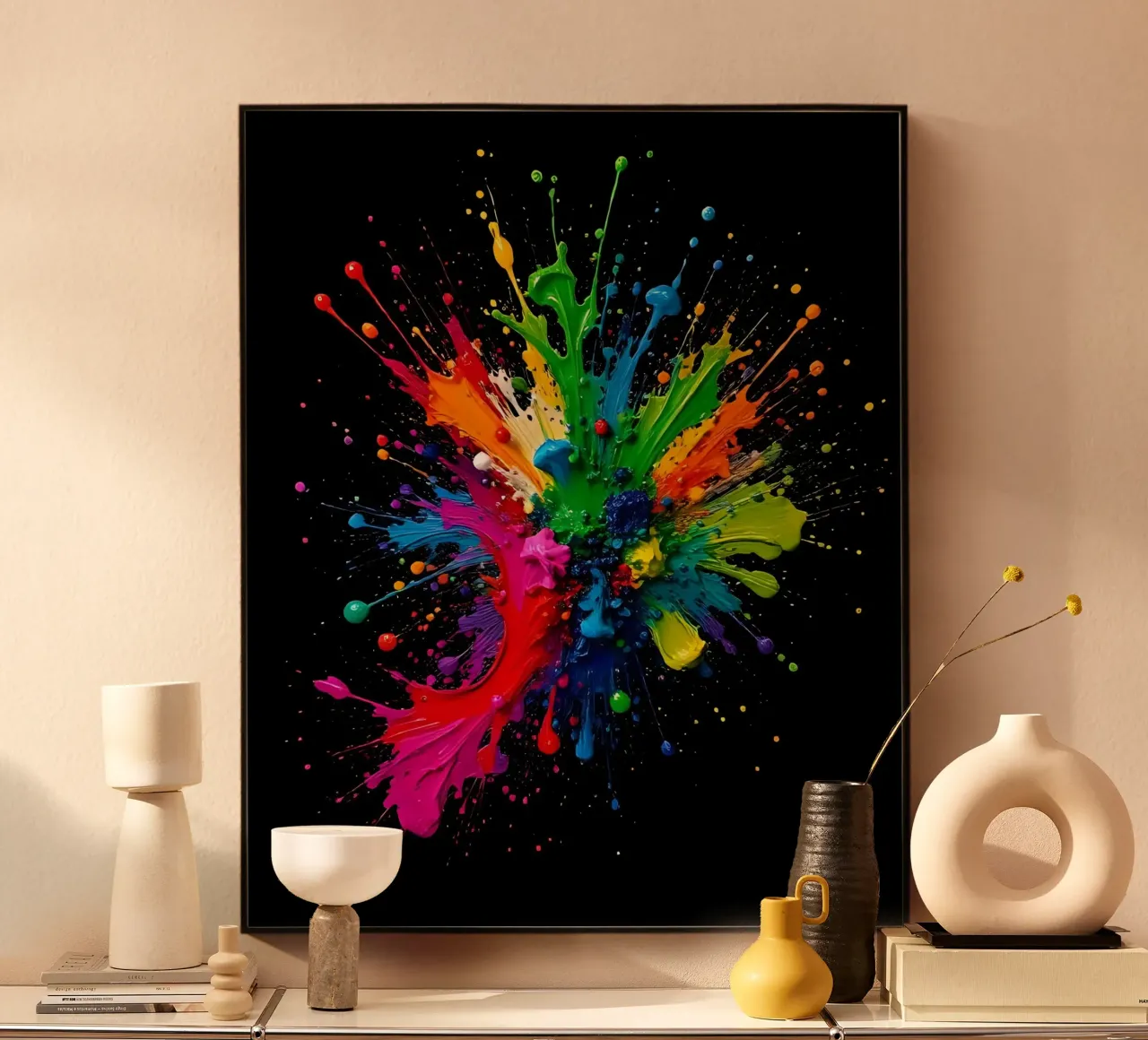 Farbklecks_StilC_1 Acryl-Glas von Farb- und Blütenzauber by LK