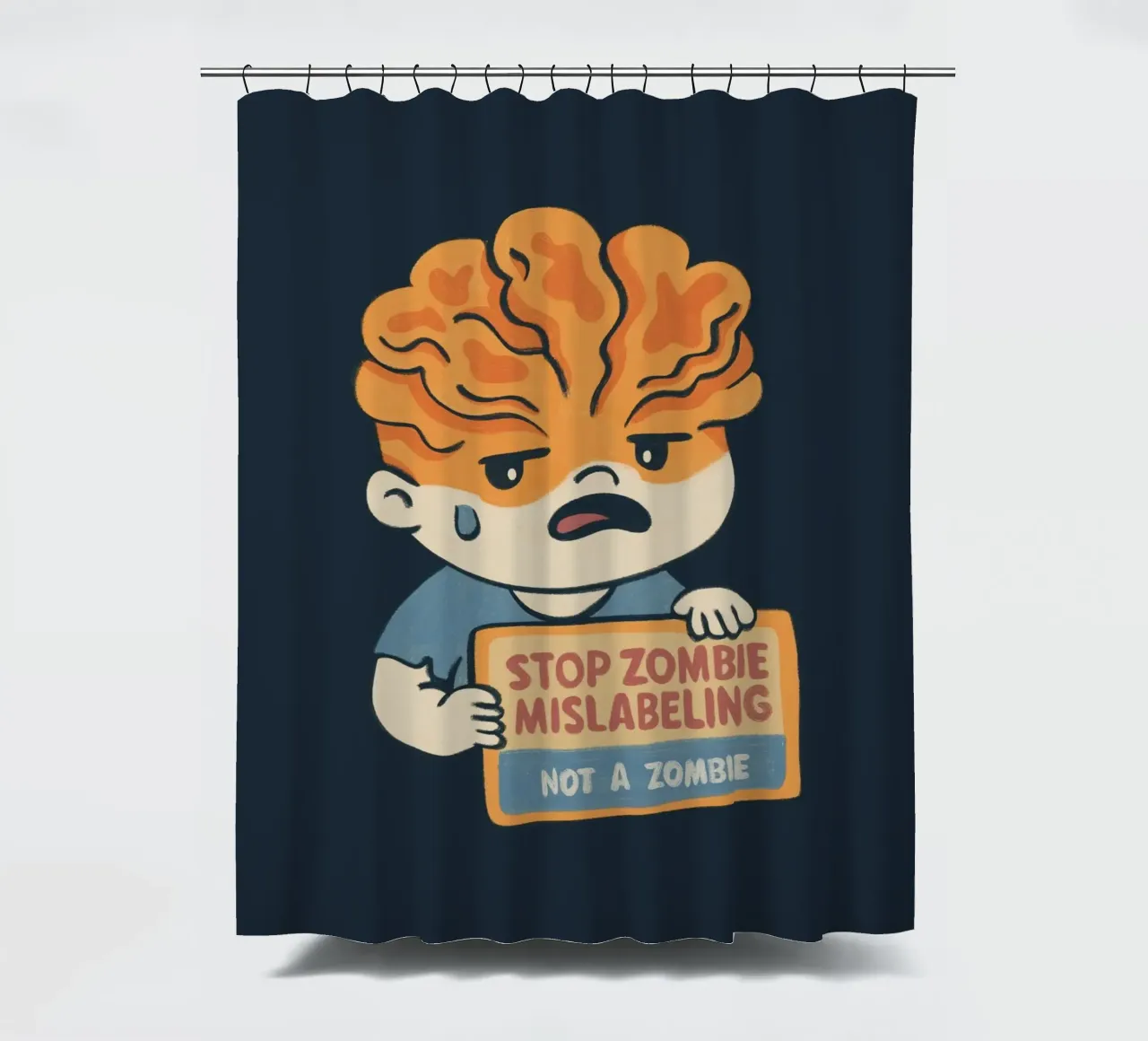 Stop all'etichettatura errata degli zombie tenda da doccia da Loobs