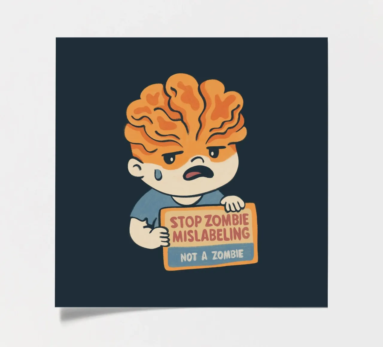 Stop all'etichettatura errata degli zombie foglio adesivo da Loobs